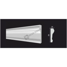Молдинг средний Decor Dizayn 147 A Полистирол 2000*84*26 мм