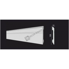 Плинтус широкий Decor Dizayn DD105 Полистирол 2000*108*12 мм